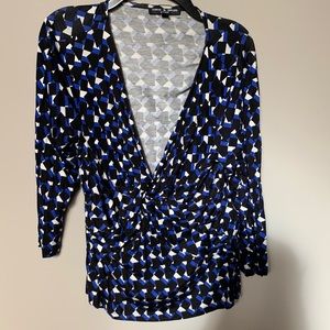 Cable and gauge petite blouse